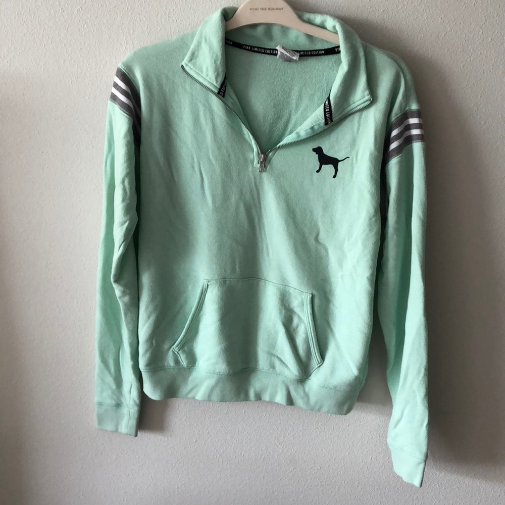 PINK mint pullover jacket